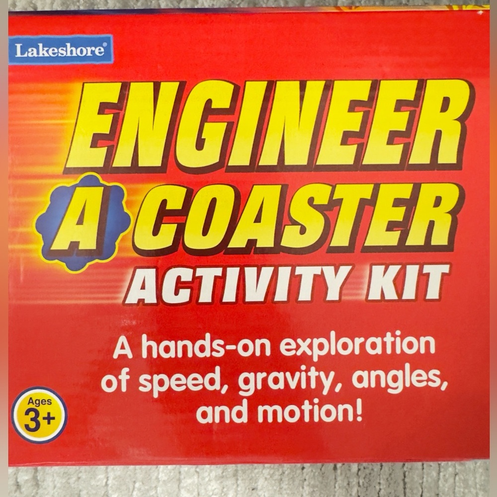 Lakeshore Engineer A Coaster Activity Kit - Red and Yellow